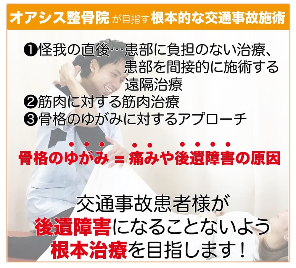 根本的な交通事故治療